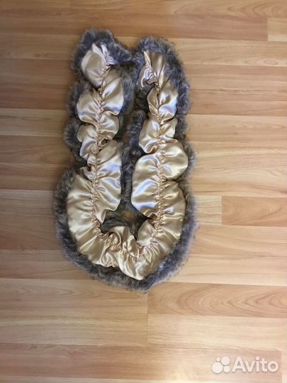 Меховой воротник под шиншиллу