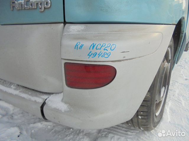 Бампер задний правый Toyota Funcargo NCP20 2NZ-FE