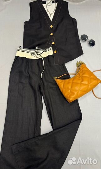 Брюки женские лен, хлопок