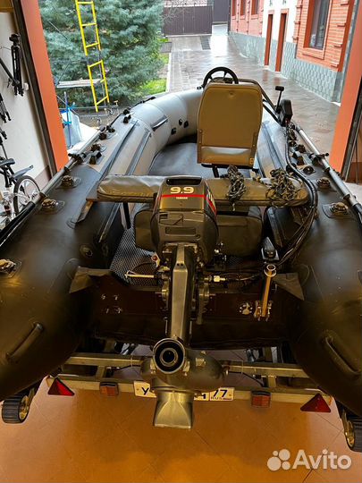 Лодка надувная хантер 420 нднд с мот yamaha 9.9