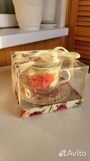 Чайный сервиз 4 предмета чайная пара