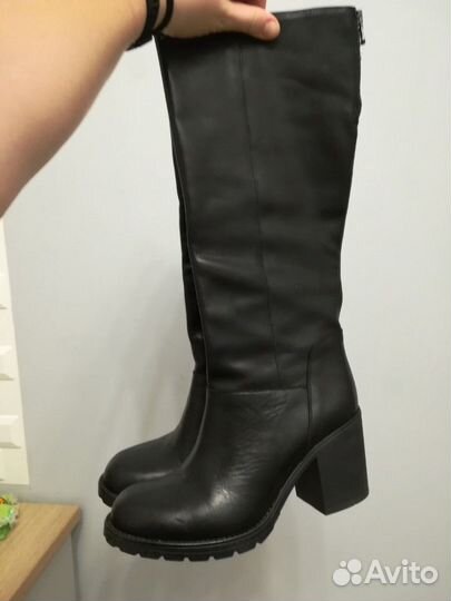 Сапоги нат кожа новые