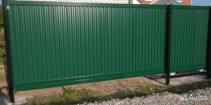 Забор из профлиста замер бесплатно под ключ