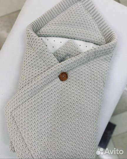 Одеяло. Конверт loomknitis. Плед