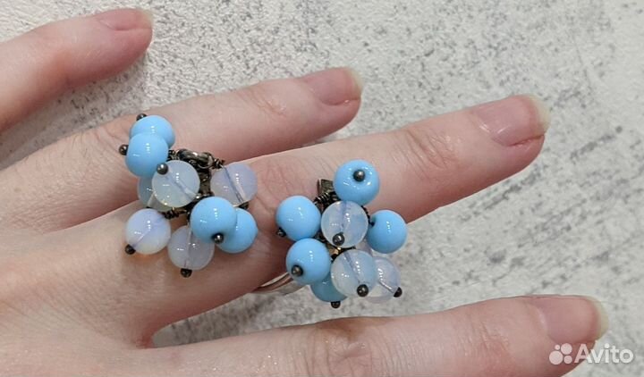 Необычное серебряное колечко