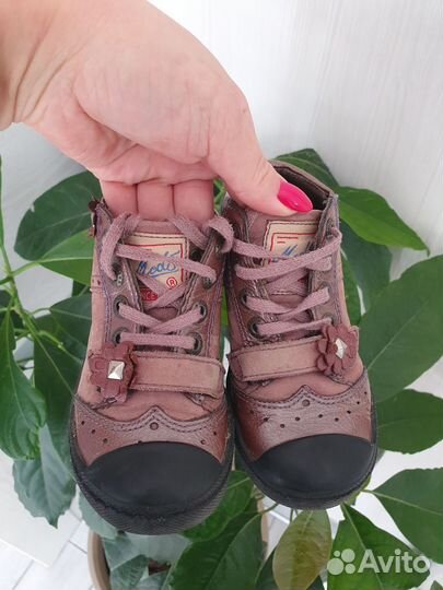 Кеды ботинки кожанные для девочки Mod8 24 размер