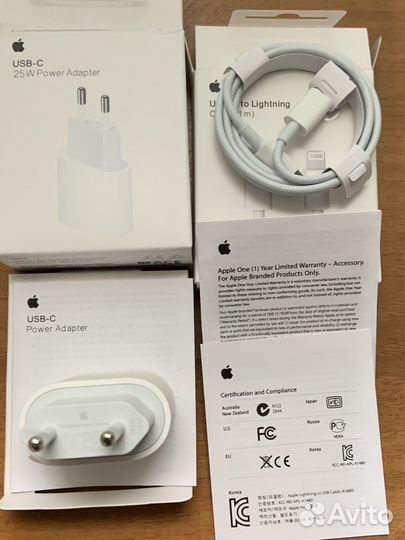 Орегинальная зарядка на iPhone 25 вт