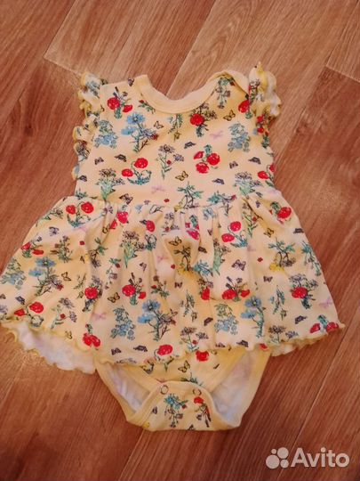 Платье боди для девочки 68