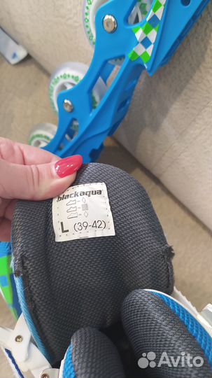 Ролики лето и зимние коньки 2в1 р. 38-42BlackAqua