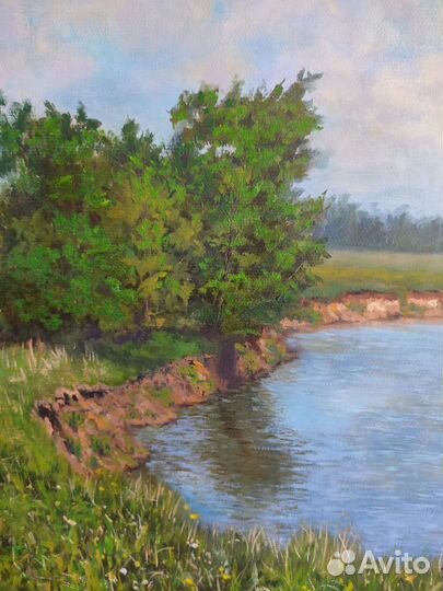 Картина маслом на холсте пейзаж, авторская работа