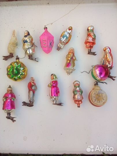 Елочные игрушки СССР на прищепке