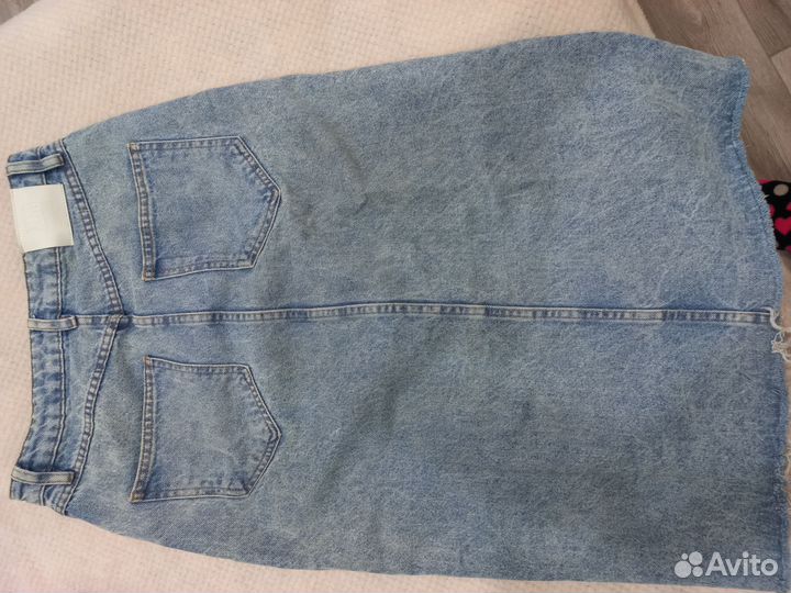 Джинсовая юбка mango