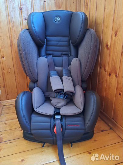 Автокресло Нappy baby Mustang кожаное