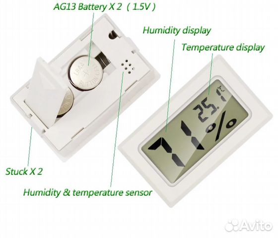 Гигрометр+термометр