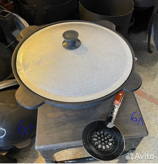 Казан чугунный 6 литров Узбекистан Наманган