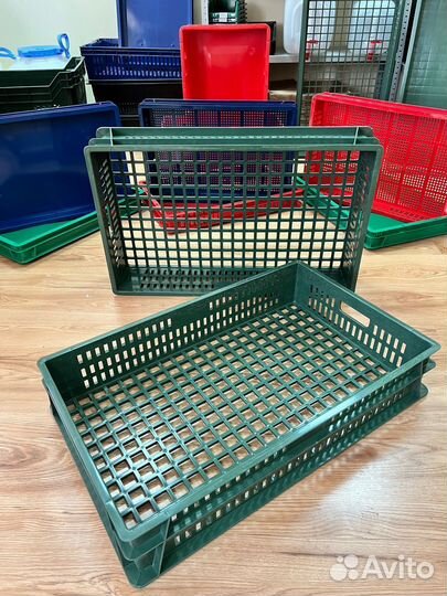 Лотки Ящики пластиковые 740х440х65 Пищевые