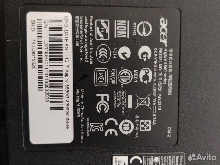 Ноутбуки asus acer по запчастям