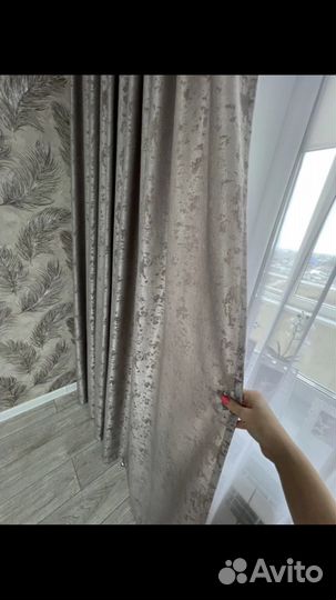 Комплект готовых интерьерных штор Мрамор