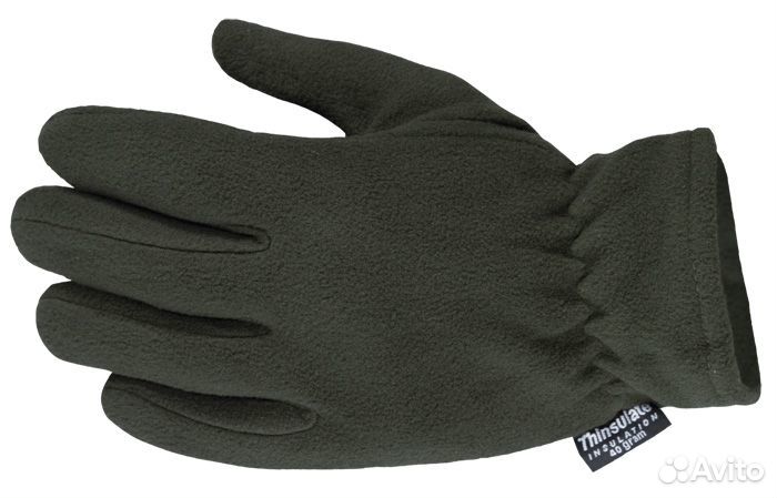 Thermal Gloves Fleece Thinsulate Olive