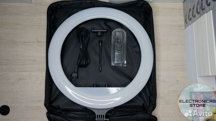 Кольцевая Светодиодная Лампа 36см Снежно-Молочная