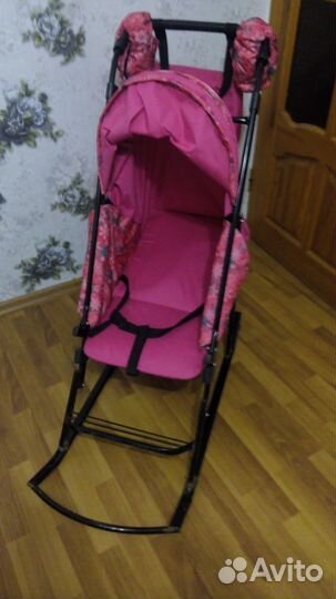 Санки - коляска детские с колесиками