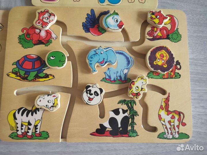 Развивающие деревянные игрушки для малышей