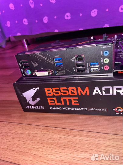 Материнская плата am4 b550m aorus elite