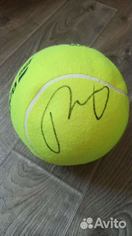 Теннисный мяч с автографом Андрея Рублёва объявление продам