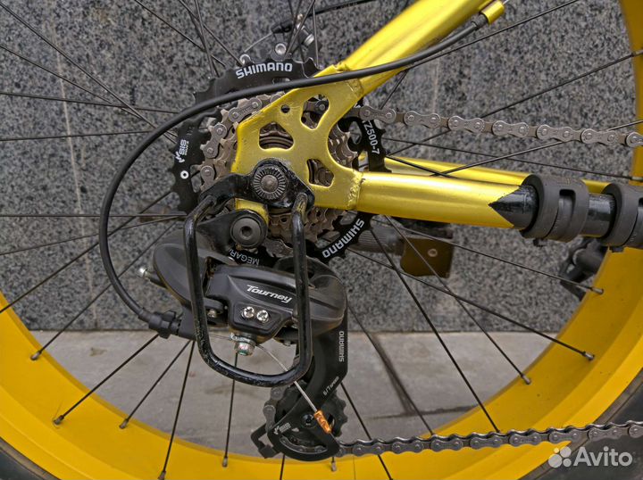 Фэтбайк Custom Gold Bike, 26х4.0, 21 ск