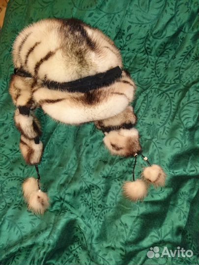 Норковая шапка-ушанка