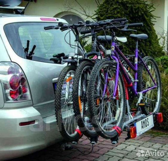 Велокрепление для транспортировки трёх велосипедов