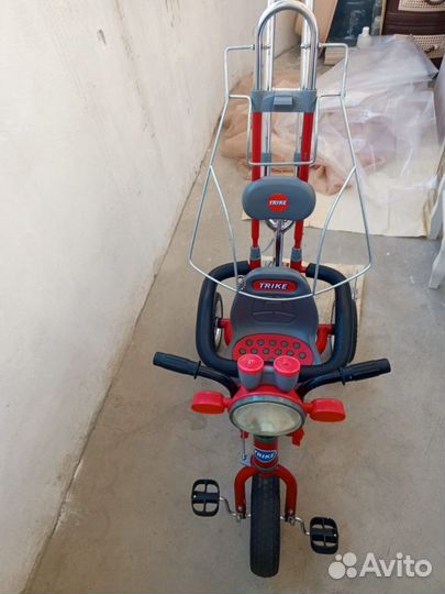 Детский трехколесный велосипед коляска бу