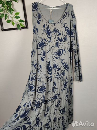 Трикотажное платье из вискозы Австралия р.56