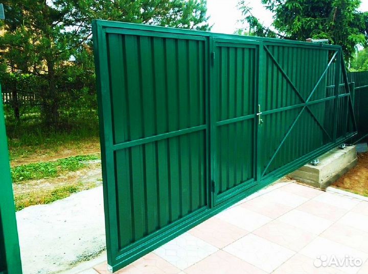Откатные ворота механика