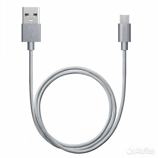 Кабель USB-microusb 1.2m графит Deppa #159522