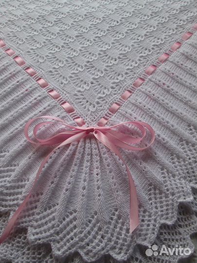 Плед на выписку из роддома и крещение (новый)