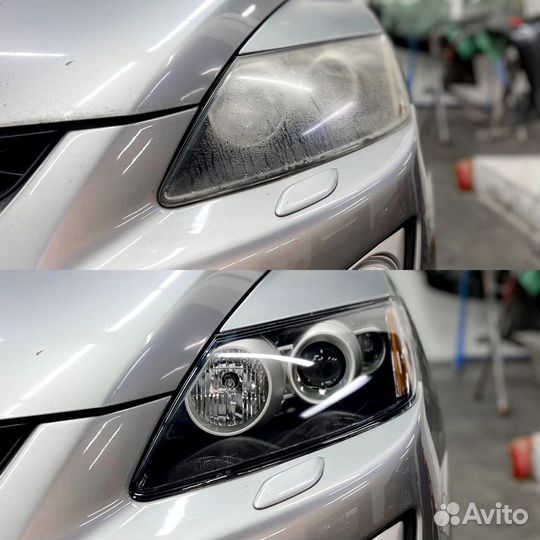 Светодиодные bi-led линзы на Mazda CX-7, CX-5