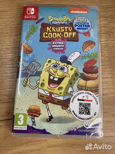 SpongeBob: Krusty Cook-Off. Extra для NS новый