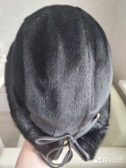 Шапка женская нереально чёрная р.55