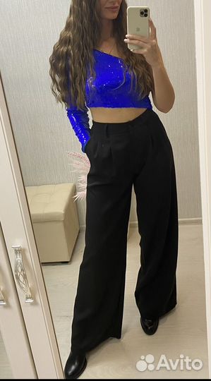 Брюки палаццо женские