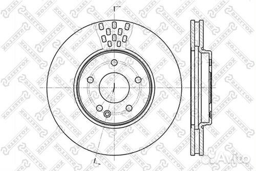 Диск тормозной передний 288x5 MB W202/W203/W210 2