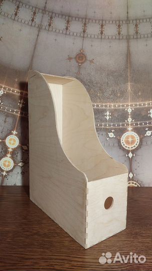 Вертикальный накопитель для бумаги А4 с полкой