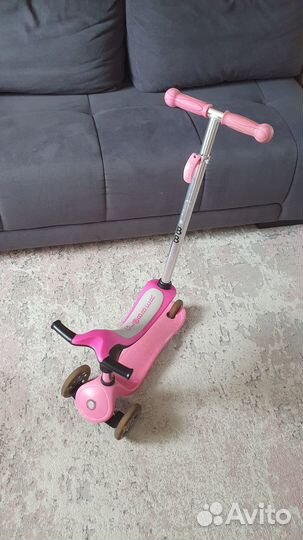 Самокат детский трехколесный с сиденьем