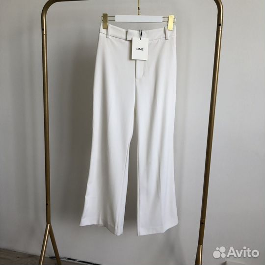 Брюки белые клеш Lime lichi новые XS