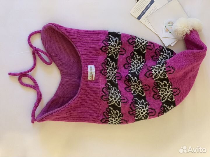 Шапка kerry finland с завязками новая шерсть