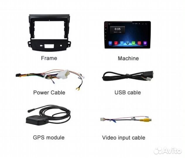 Магнитола планшет Mitsubishi Outlander XL (06-12)
