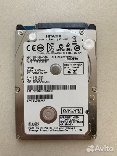 Жесткий диск Hitachi 320gb (2.5