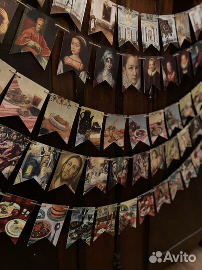 Новогодняя гирлянда Дворец винтаж