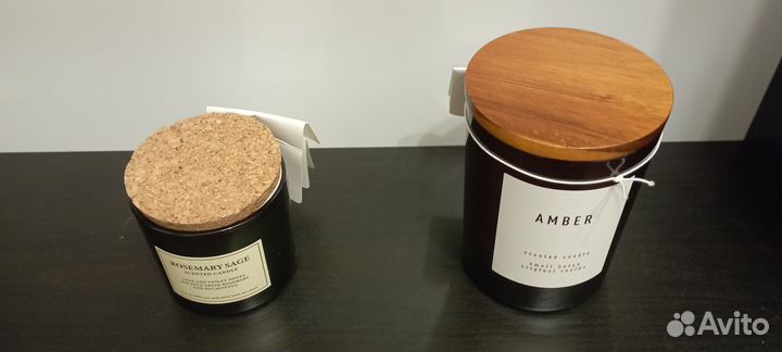 Hm home свечи amber и rosemary sage