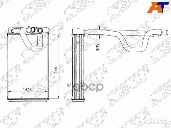 Радиатор отопителя салона nissan pathfinder/navara